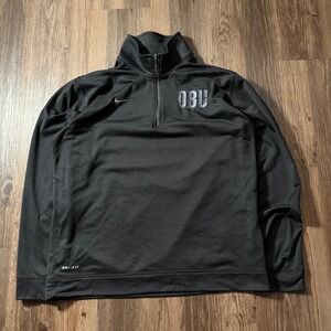 Nike Dri-FIT Pullover OBU 1/4‎ Zip Jacket Black Men's Long Sleeve Athletic